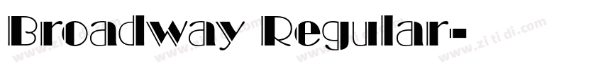 Broadway Regular字体转换